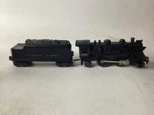 LIONEL POSTWAR LOCOMOTIVE 1060 & TENDER O GAUGE - TESTED - Picture 1 of 5