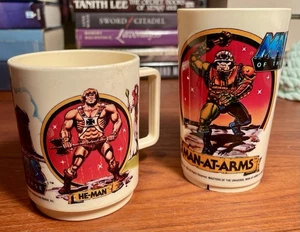 He-Man Masters of the Universe Vintage Deka Mug & Cup Lot of 2 Vtg Items VG+ - Picture 1 of 12