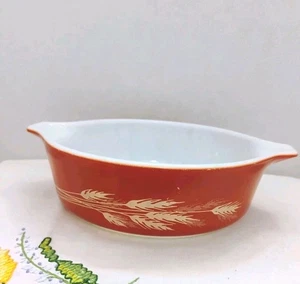 Vintage Pyrex 471-B Autumn Harvest Wheat Casserole Dish 500 ml. - Picture 1 of 5