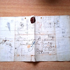 Falt-Brief ANTIK mit Inhalt ANNO 1857 Lack-, Wachssiegel Beeskow Brandenburg
