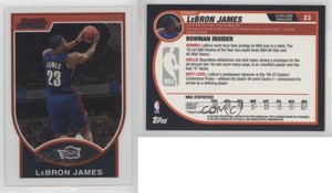 2007-08 Bowman Draft Picks & Stars Chrome LeBron James #23