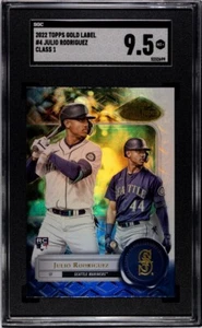 2022 Topps Gold Label Class 1 Black Julio Rodriguez #4 SGC 9.5 RC - Bild 1 von 2