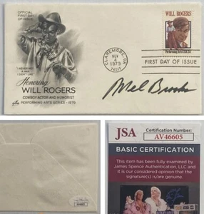 Producers Spaceballs Mel Brooks Signed Autograph First Day Cover - JSA - FREE SH - Picture 1 of 5
