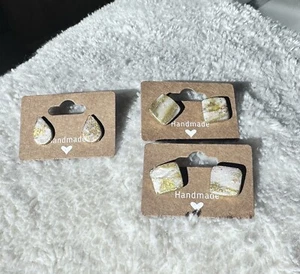 handmade stud earrings - Picture 1 of 3