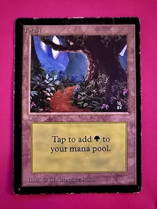 MTG 17C - BETA #301 FOREST B - VERY GOOD - MAGIC THE GATHERING - Picture 1 of 2
