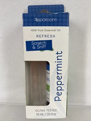 SpaRoom Essential Oils Cobalt Blue Bottle Peppermint ￼ Refreshing 0.3￼3oz - Image 1 of 2