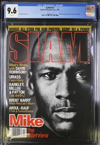 MICHAEL JORDAN SLAM Newsstand Magazine July 1996 CGC 9.6 POP 1 - one higher - Picture 1 of 2