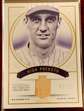 2012 Panini National Treasures #39 George Kelly "High Pockets" Bat Relic /25