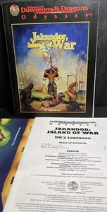 Advanced Dungeons & Dragons Jakandor: Island Of War Book Map DM’s Lorebook - Picture 1 of 4
