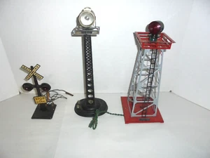 BALIZA LIONEL & MARX, SEARCHLITE, SEÑAL DE TREN CROSSBUCK CALIBRE O VINTAGE - Imagen 1 de 1