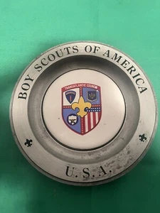 Targa Americana Art Co. Pewter Boy Scouts of America Transatlantic Council BSA - Foto 1 di 4