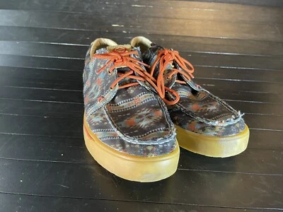 Zapatos Twisted X Para hombres 11 Hooey Loper Azteca Estampado Occidental Informales Sin usar, en caja, Puntera ¡BONITOS! Foto 1 de 4