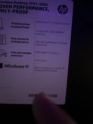 Computadora de escritorio HP Pavilion TP01-2096 Foto 1 de 4