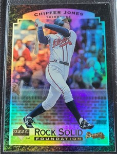 1996 Upper Deck Rock Solid Foundation Chipper Jones #RS5 NM-MT