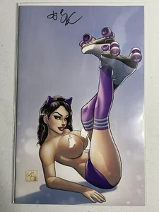 Totally Rad Life of Kitty Banger # 1 Courtney Rose Topless Virgin Signed - Picture 1 of 3