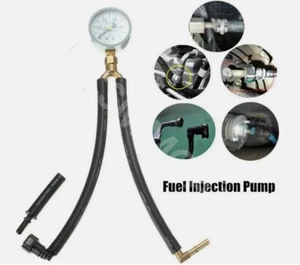 Accessory Car Fuel Pressure Tester Gauge Gasoline Test Tool W/ Hose Adapter Kit - Picture 1 of 9