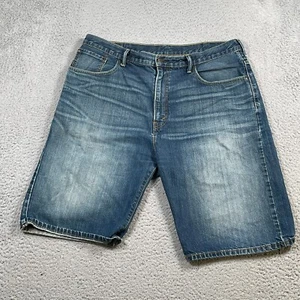 Levi's 569 Denim Shorts Men's 38 Blue Jorts Dad Core Whiskers Baggy Skater - Picture 1 of 15