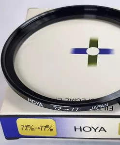 Hoya 72-77mm Step Up Adapter Ring 72mm Lens to 77mm Filter Converter E-72-E-77 - Picture 1 of 7