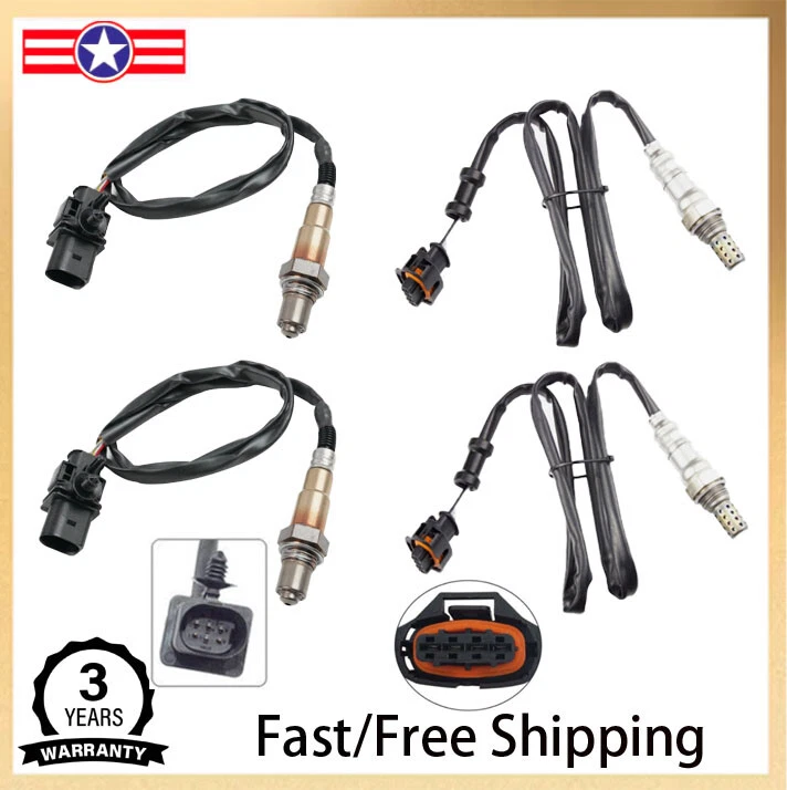 Juego de 4 sensores de oxígeno aguas arriba + aguas abajo para Porsche 911 2007-2008 3,6 L H6 EE. UU. Foto 1 de 4