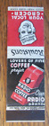 Coffee Matchbook Cover: Radio Coffee At Roulstons Grocery Stores Matchcover -D9