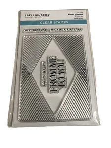 Spellbinders Clear Stamp Set STP-128 Toolbox Essentials - Elegant Diamond - Bild 1 von 2