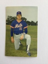 1985 Tim Teufel  Mets Barry Colla  Postcard Ex Condition 