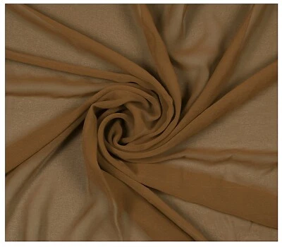 Tecido de chiffon por jarda 45" de largura vestido de costura cachecol artesanato faça você mesmo decoração de festa de casamento - Imagem 1 de 3