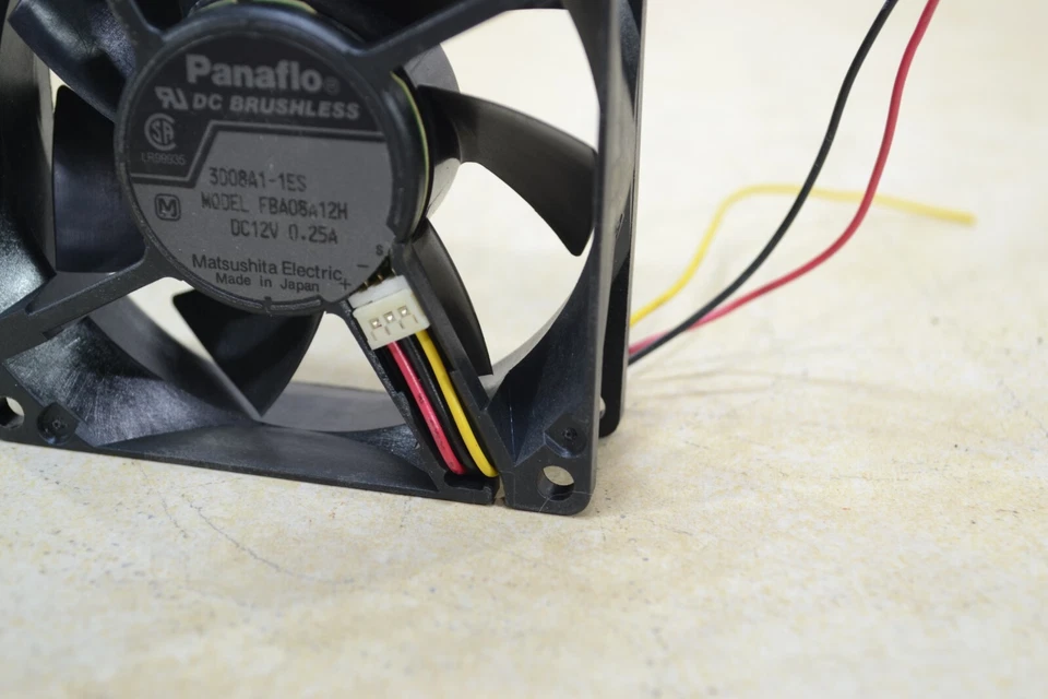 Panaflo FBA08A12H 1BX 80x80x25mm Cooling Fan 3 Wires Fan Speed Sensor 2950 RPM - Image 1 of 1