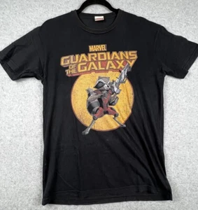 Marvel Guardians of the Galaxy Rocket Raccoon T‑Shirt Mens M Black Graphic Tee - Picture 1 of 10