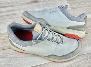 Ecco Biom Hybrid 3 H3 GTX Gore Tex Cream Gray Spikeless Golf Shoes Mens 45 US 11 - Picture 1 of 17