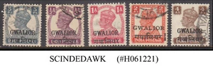 GWALIOR STATE - 1942-49 SELECTED STAMPS OF KGVI OVPT - 5V - USED - Picture 1 of 1