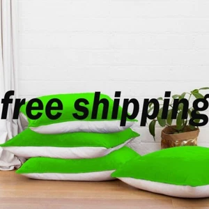 2 PC 42"x42"Parrot Green and White Velvet Cushion Cover Home Décor Free Shipping - Picture 1 of 4