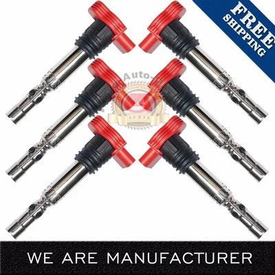 New Ignition coil 6 Pack for Audi A4 A6 Quattro 3.0L V6 UF483 C1471 5C1470 Foto 1 de 4