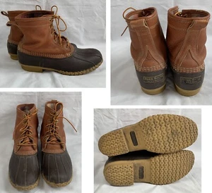 L.L. Bean Flanell gefüttert isoliert Bohnenstiefel Entenstiefel braun USA Herren Größe 11 - Bild 1 von 11