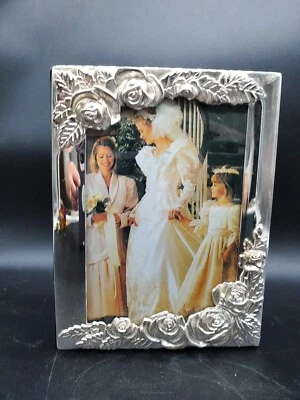 Álbum de fotos Godinger placa de plata diseño rosa mini boda Foto 1 de 4