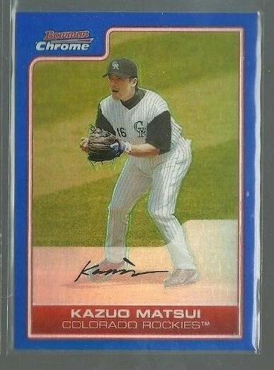  2006 Bowman Chrome Blue Refractors #53 Kazuo Matsui 139/150 (ref 63726) - Image 1 of 1