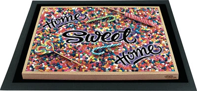 Originelle Fussmatte in 3D-Optik Home Sweet Home Nachhaltig aus Recycling-Gummi - Bild 1 von 2