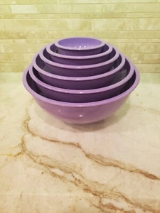 Juego de 6 tazones mezcladores de melamina para cocina Melange - anidación - púrpura - Imagen 1 de 2
