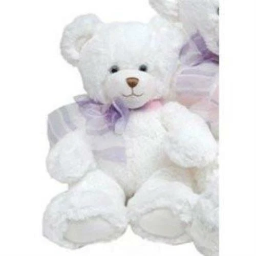 10" seated White Dena Bear - Image 1 of 1