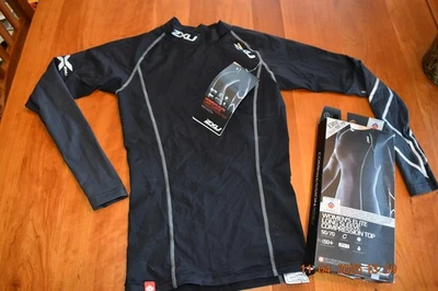 Женский 2XU Elite длинным рукавом черный сжатия Топ WA1567a, маленький, новый - Изображение 1 из 4