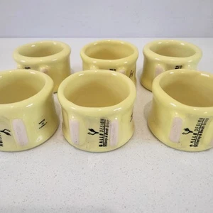 Villeroy & Boch Yellow Napkin Rings Holders x 6 Porcelain Luxembourg EXC - Picture 1 of 6