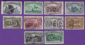 US SCOTT #230-#240 COLUMBIANS, Used Set, Fine, #240 Thinned, SCV $383.00! (WK) - Picture 1 of 1