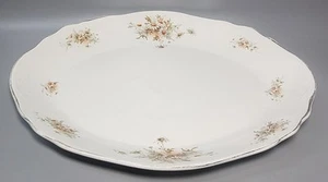 Large White Floral Serving Platter Rosenthal Type 40cm x 30cm - Picture 1 of 24
