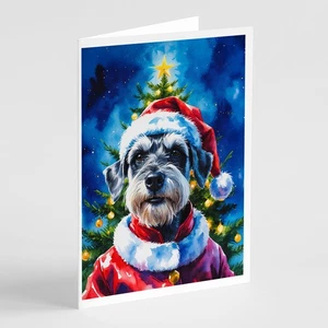 Schnauzer Weihnachtsgrußkarten und Umschläge 8 Stück DAC8510GCA7P - Bild 1 von 3