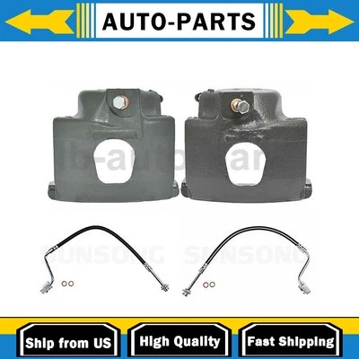 Juego de 4 pinzas de freno con mangueras para Ford E-150 Econoline 4,9 L 5,8 L 5,0 L_ Foto 1 de 4