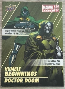 2021-22 Upper Deck Marvel Annual HUMBLE BEGINNINGS Doctor Doom HB-2 - Picture 1 of 2