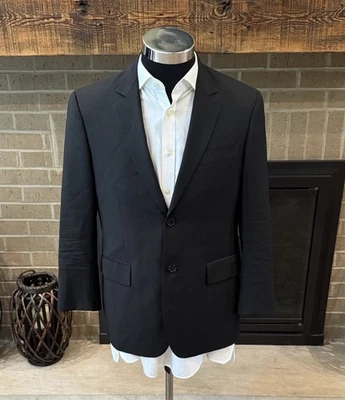Burberry Hombre 48S Negro Sólido 2 Botones 100% Lana Traje Chaqueta Usado en Excelente Condición Foto 1 de 4