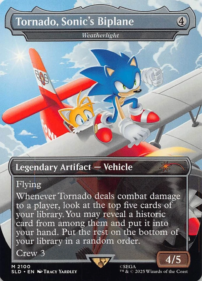Tornado, Sonic's Biplane - Weatherlight M Secret Lair Drop Series 2100 NM - Image 1 of 1