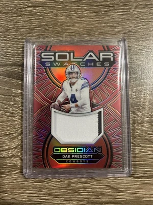 2024 Panini Obsidian - Solar Swatches Dak Prescott #SS-DPT Red /75 (MEM) - Image 1 of 2
