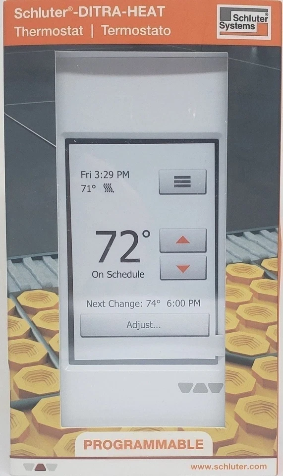 Schluter DITRA-HEAT-E-RT Touchscreen Programmable Floor Heating Thermostat - Image 1 of 1